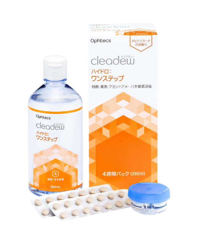 ブランドその他 【クリアデューハイドロ：ワンステップ】レンズ用消毒液 360ml  -