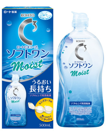 【ロートCキューブ ソフトワン モイスト】レンズ用消毒液 500ml 