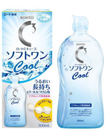 【ロートCキューブ ソフトワンクール 】レンズ用消毒液 500ml 